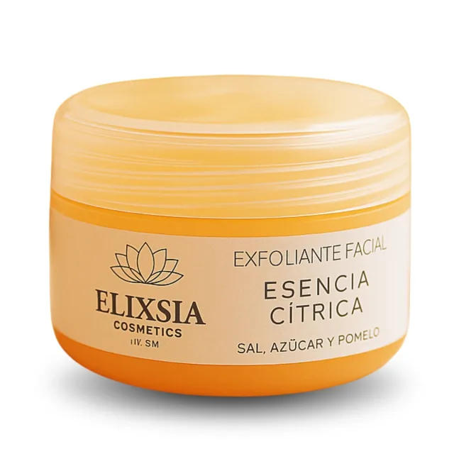EXFOLIANTE FACIAL ESENCIA CITRICA azúcar, sal y pomelo 100ML