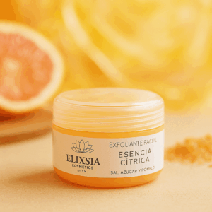 EXFOLIANTE FACIAL ESENCIA CITRICA azúcar, sal y pomelo 100ML